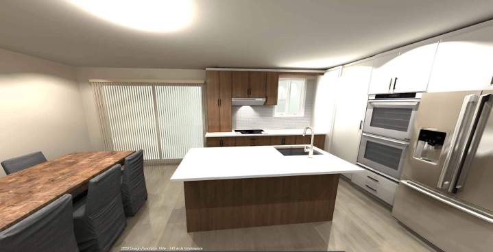 Design de cuisine en 3D à Dollard-des-Ormeaux